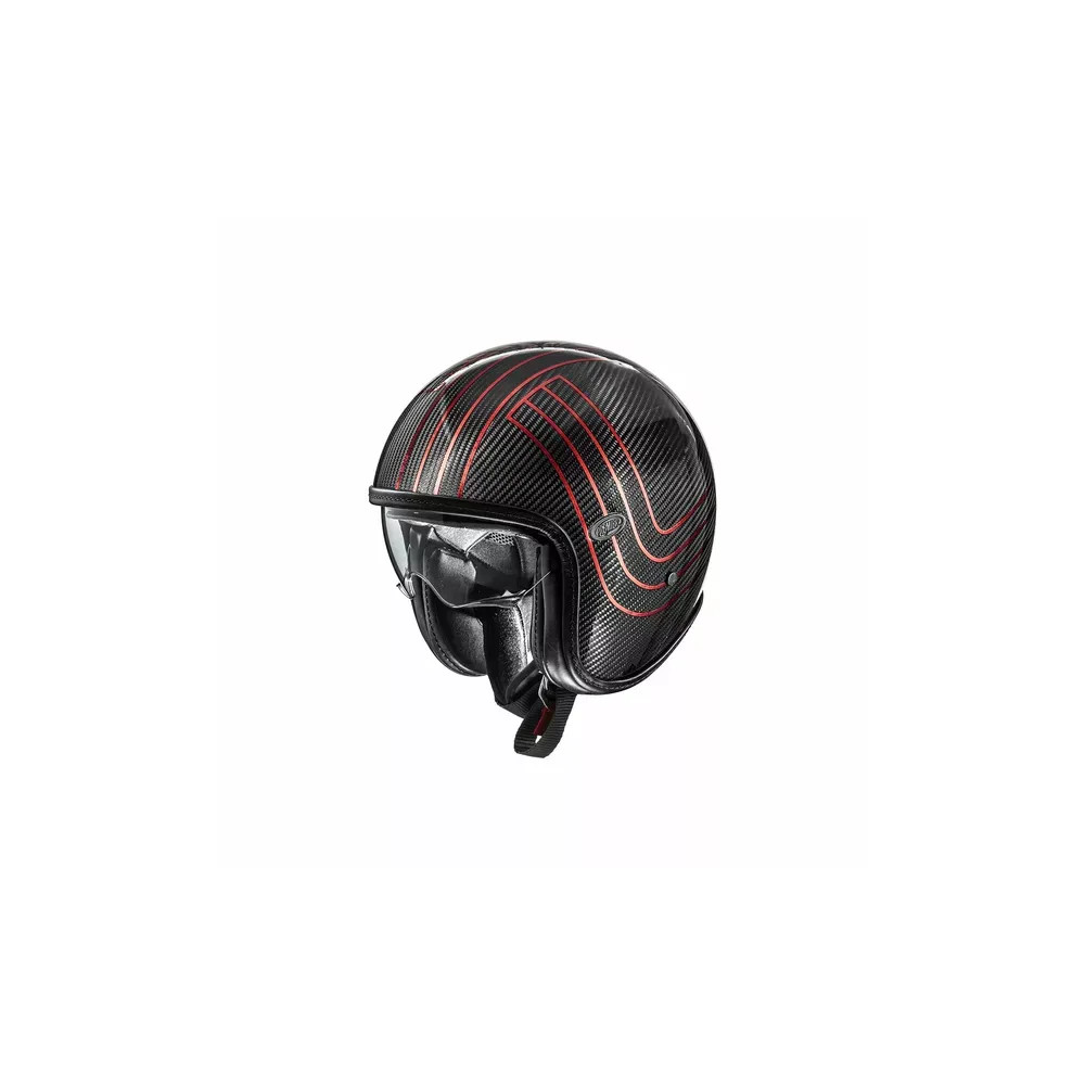 Casco Vintage Platinum Edition Carbon — Talla L, Negro brillo